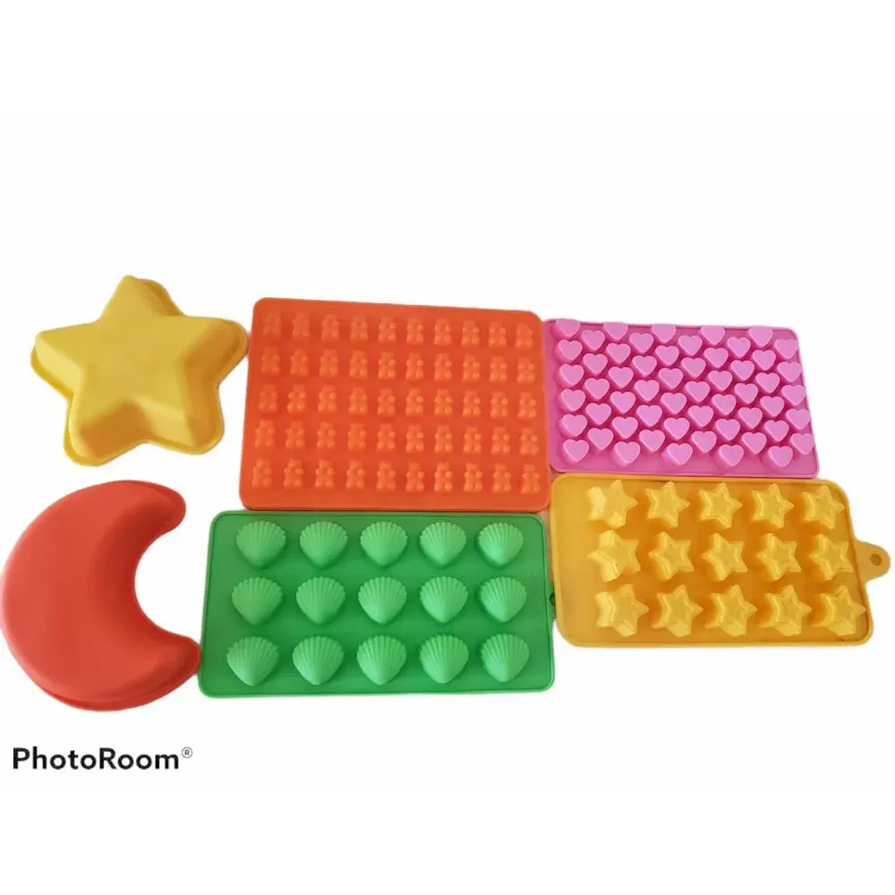 Silicon Mold Bundle - 9 Piece Set Baking / Crafts Etc.